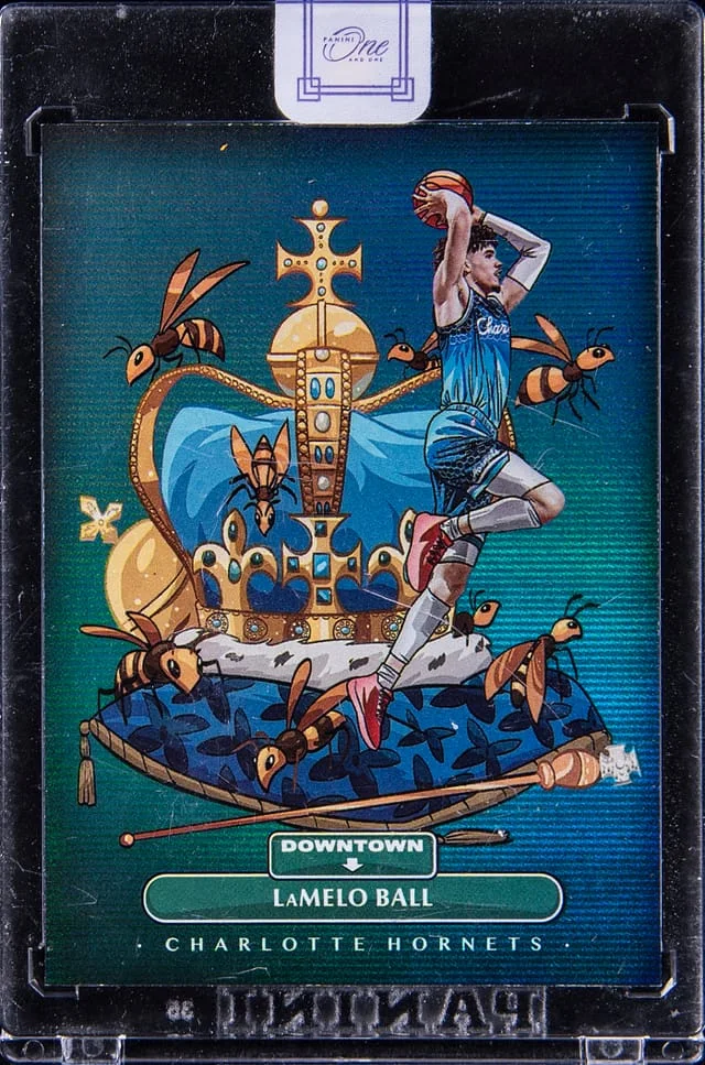 2021-22 Panini One and One LaMelo Ball - Panini Encased Downtown #8 card image