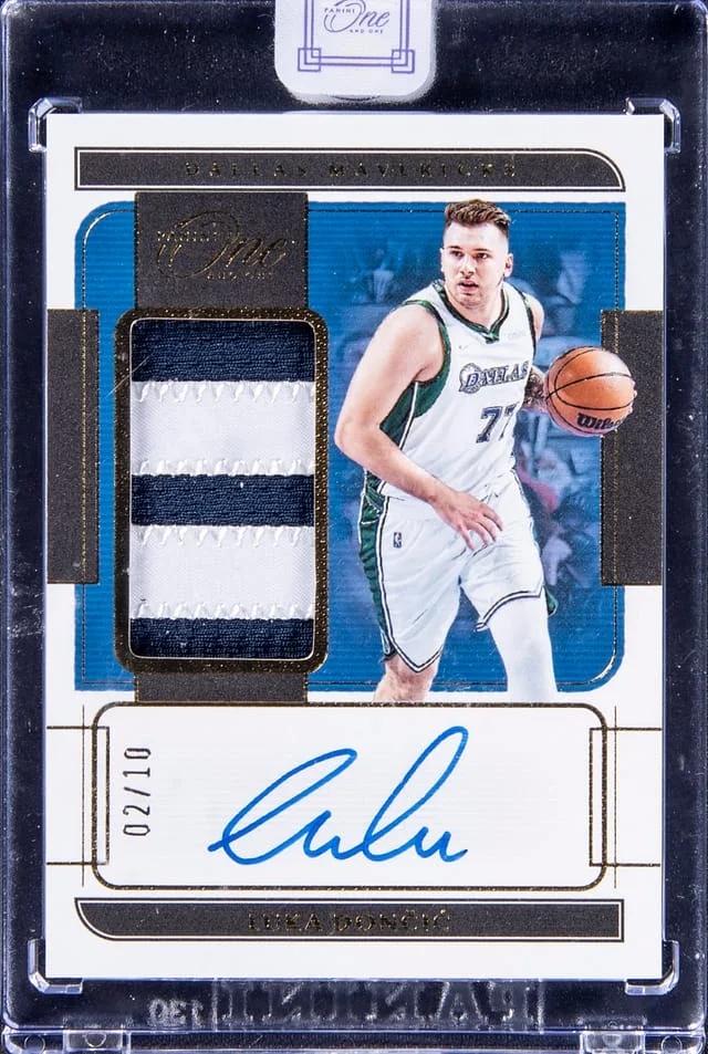 2021-22 Panini One and One Luka Doncic #JA-LDC card image