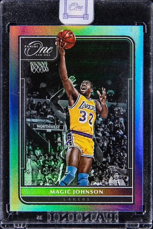 2021-22 Panini One and One Magic Johnson - Panini Encased #152 card image