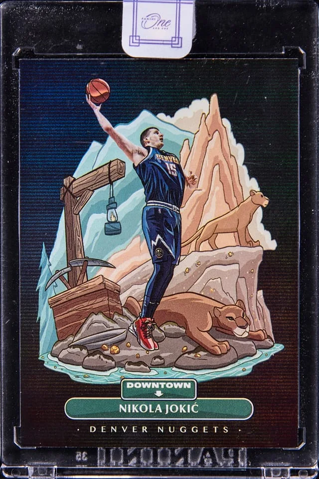 2021-22 Panini One and One Nikola Jokic - Panini Encased Downtown #9 card image
