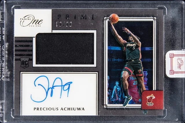 2021-22 Panini One and One Precious Achiuwa Prime #PRJ-PRW card image