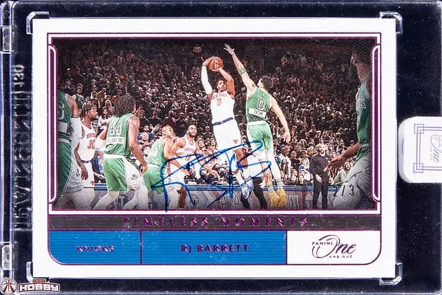 2021-22 Panini One and One RJ Barrett Timeless Moments #TM-RJB card image