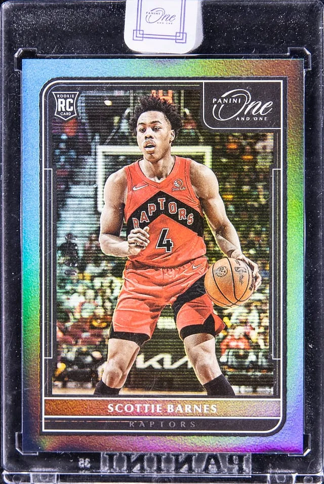 2021-22 Panini One and One Scottie Barnes - Panini Encased #117 card image