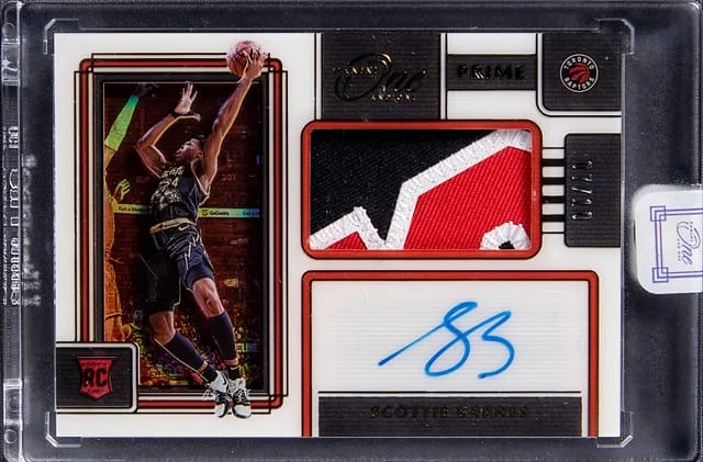 2021-22 Panini One and One Scottie Barnes #PR-SBN card image