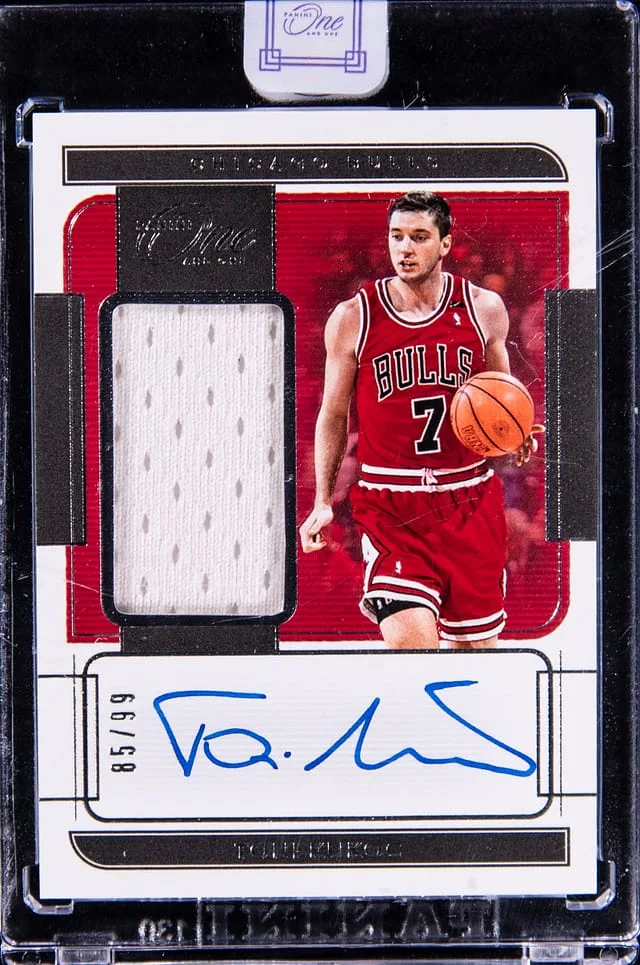 2021-22 Panini One and One Toni Kukoc Jersey Autograph #JA-TKC card image