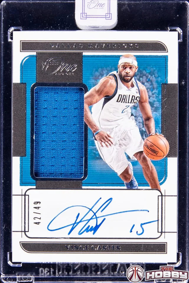 2021-22 Panini One and One Vince Carter #JA-VCT card image