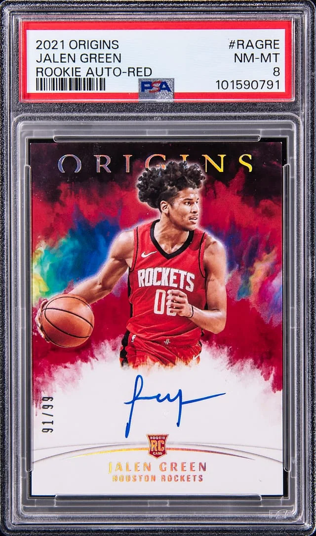 2021-22 Panini Origins Jalen Autograph Red #RA-GRE card image