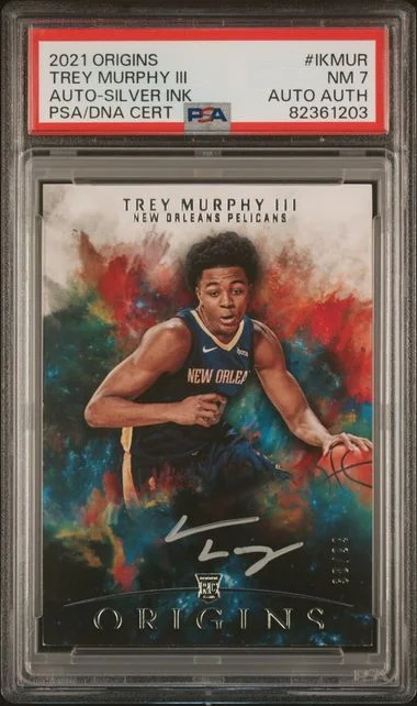 2021-22 Panini Origins Trey Murphy III Autographs Silver Ink #IK-MUR card image