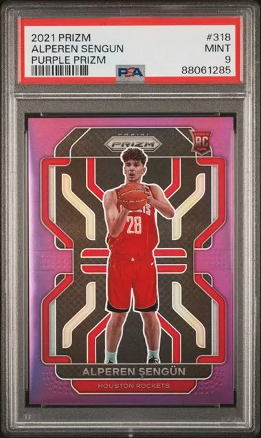 2021-22 Panini Prizm Alperen Sengun Purple Prizm #318 card image