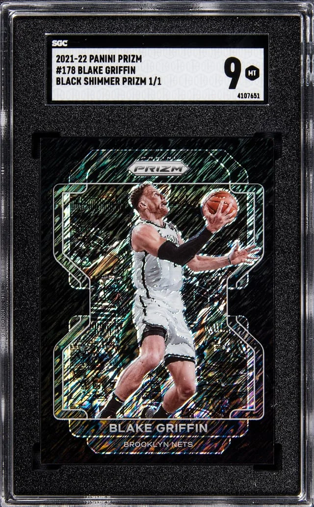 2021-22 Panini Prizm Blake Griffin Black Shimmer #178 card image
