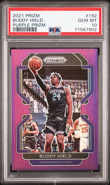 2021-22 Panini Prizm Buddy Hield Purple Prizm #192 card image