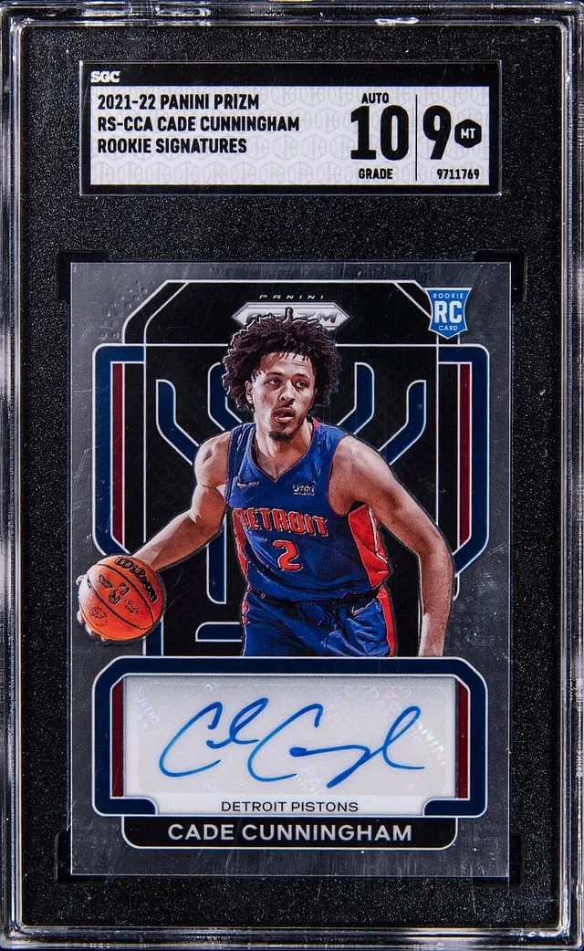 2021-22 Panini Prizm Cade Cunningham Signatures #RS-CCA card image