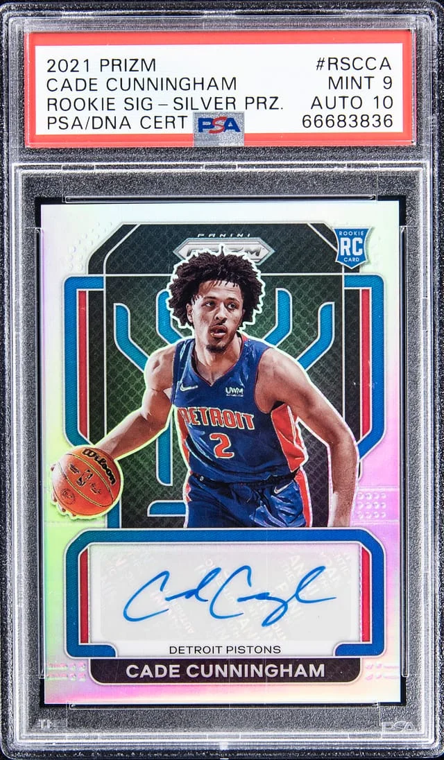 2021-22 Panini Prizm Cade Cunningham Signatures #RSCCA card image