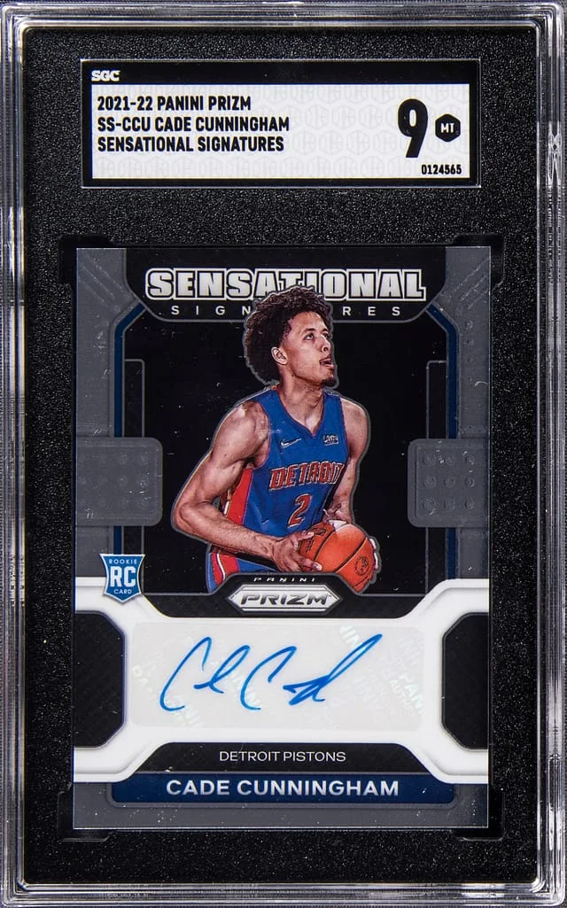 2021-22 Panini Prizm Cade Cunningham Sensational Signatures #SS-CCU card image