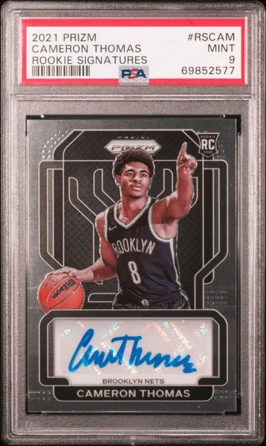 2021-22 Panini Prizm Cameron Thomas Signatures #RS-CAM card image