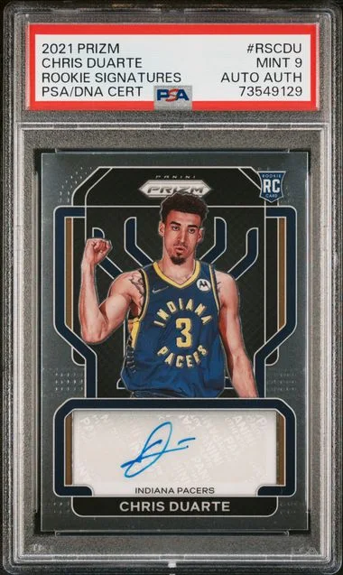 2021-22 Panini Prizm Chris Duarte Signatures #RS-CDU card image