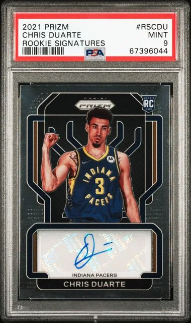 2021-22 Panini Prizm Chris Duarte Signatures #RSC-DU card image