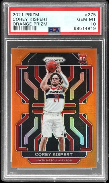 2021-22 Panini Prizm Corey Kispert Orange Prizm #275 card image
