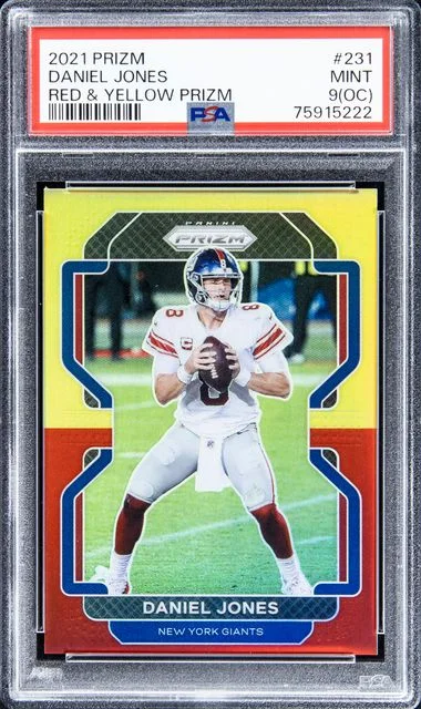 2021-22 Panini Prizm Daniel Jones Red & Yellow Prizm #231 card image