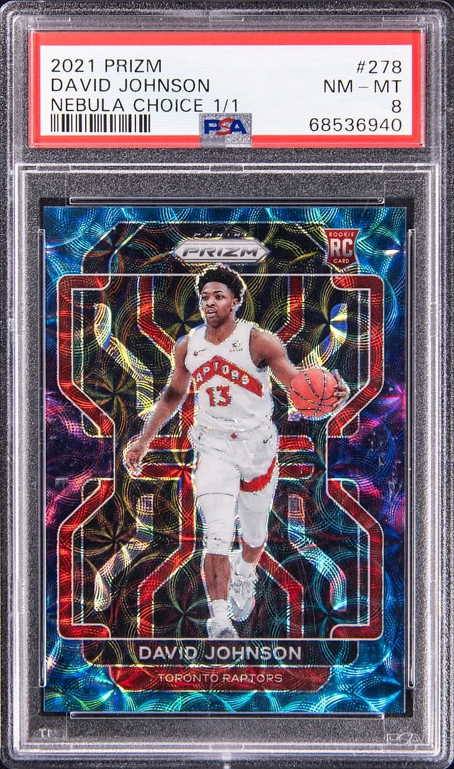 2021-22 Panini Prizm David Johnson Nebula Choice #278 card image
