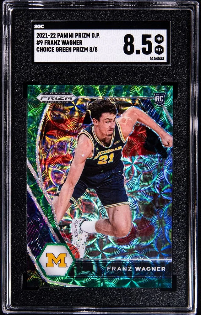 2021-22 Panini Prizm Draft Picks Franz Wagner Choice Green Prizm #9 card image