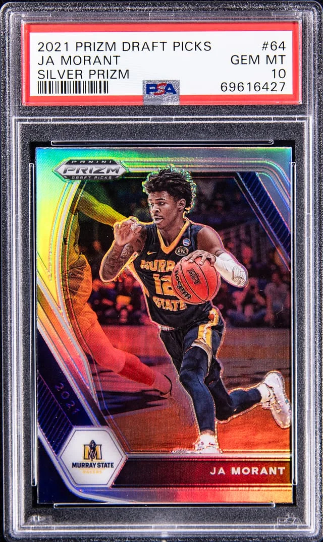 2021-22 Panini Prizm Draft Picks Ja Morant Silver #64 card image