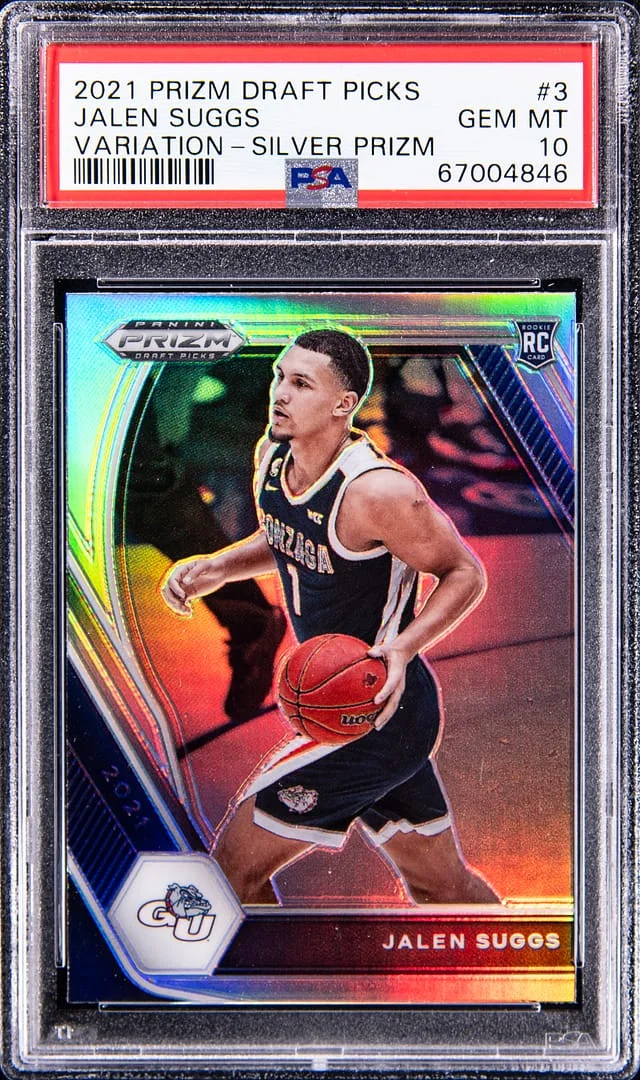 2021-22 Panini Prizm Draft Picks Jalen Sluggs Variation Silver #3 card image