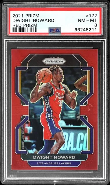 2021-22 Panini Prizm Dwight Howard Red Prizm #172 card image