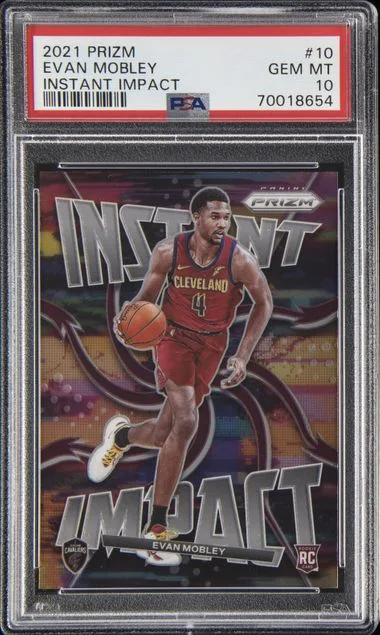 2021-22 Panini Prizm Evan Mobley Instant Impact #10 card image