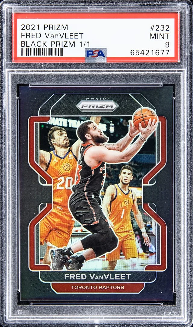 2021-22 Panini Prizm Fred VanVleet Black Prizm #232 card image