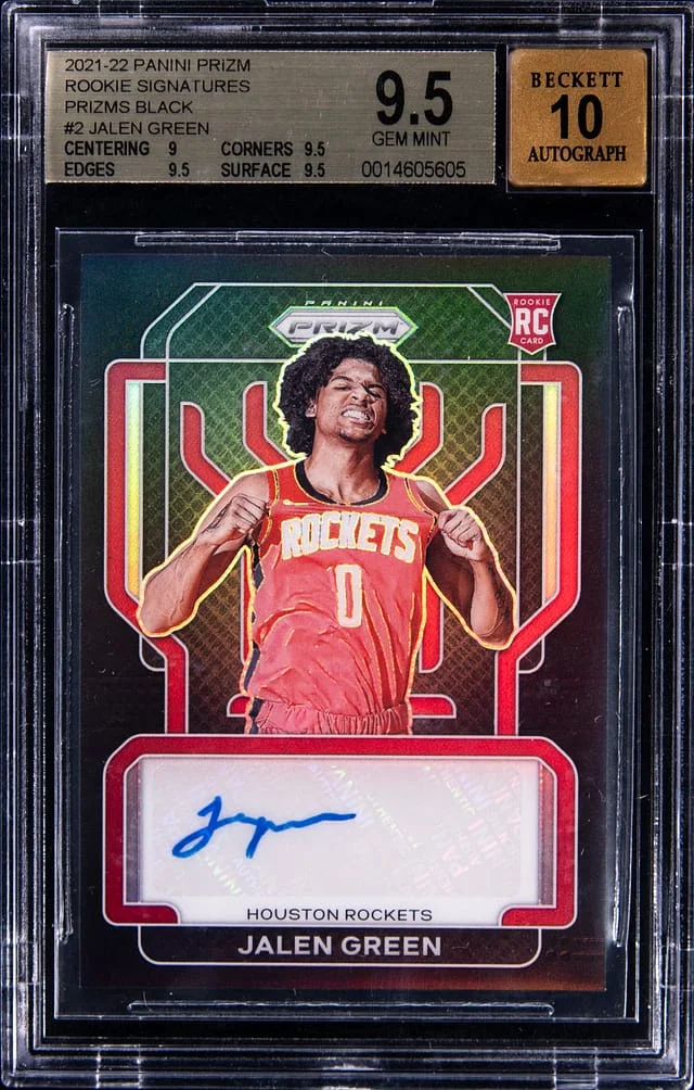 2021-22 Panini Prizm Jalen Signatures Black Prizm #2 card image