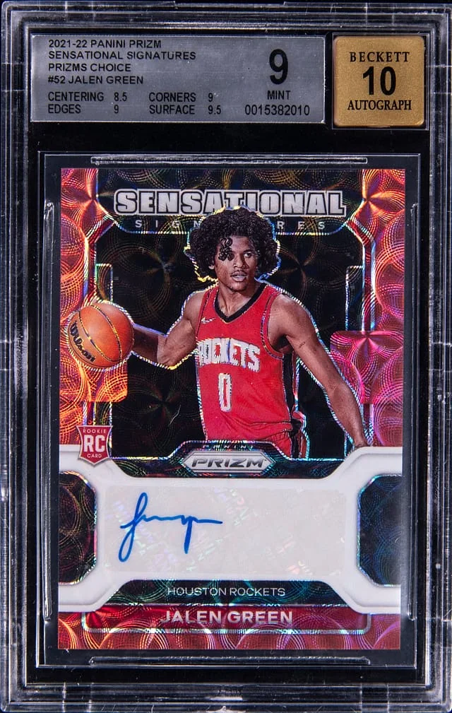 2021-22 Panini Prizm Jalen Sensational Signatures Choice #52 card image