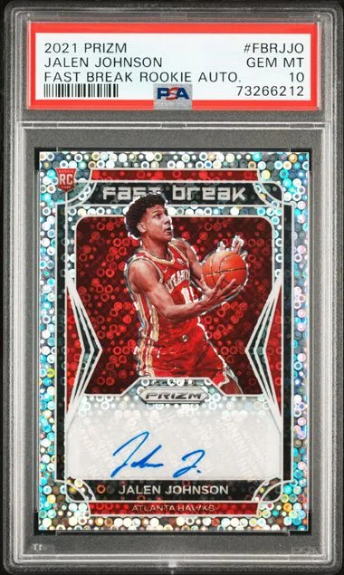 2021-22 Panini Prizm Jalen Johnson Fast Break Autographs #FBR-JJO card image