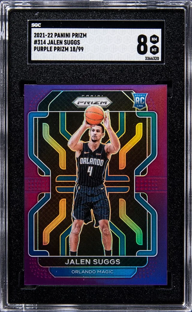 2021-22 Panini Prizm Jalen Suggs Purple Prizm #314 card image