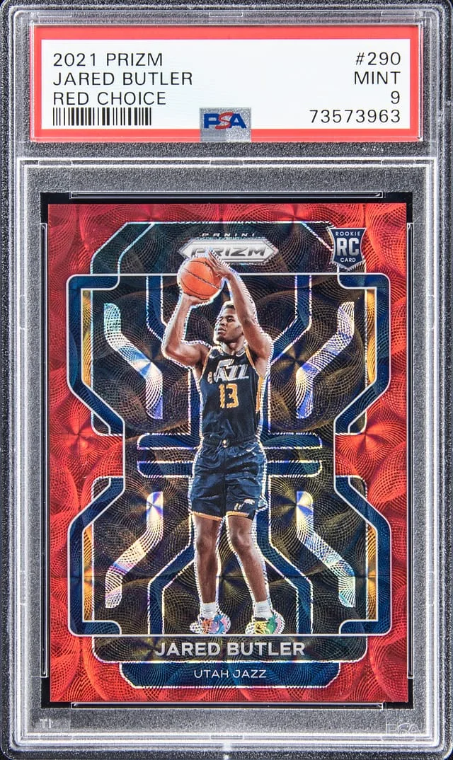 2021-22 Panini Prizm Jared Butler Red Choice #290 card image