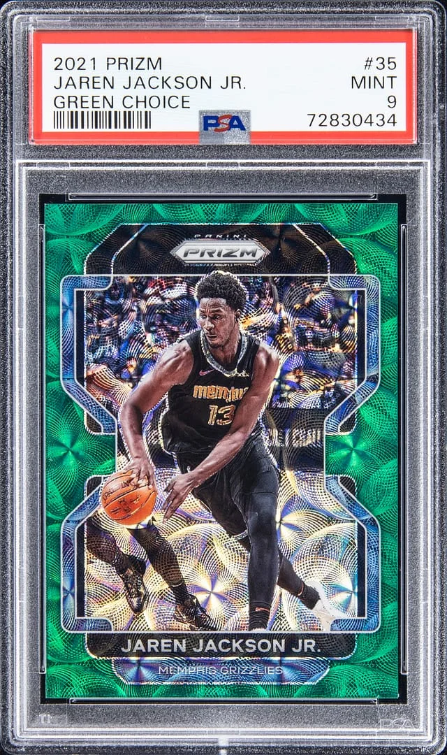 2021-22 Panini Prizm Jaren Jackson Jr. Black Shimmer Prizm #35 card image