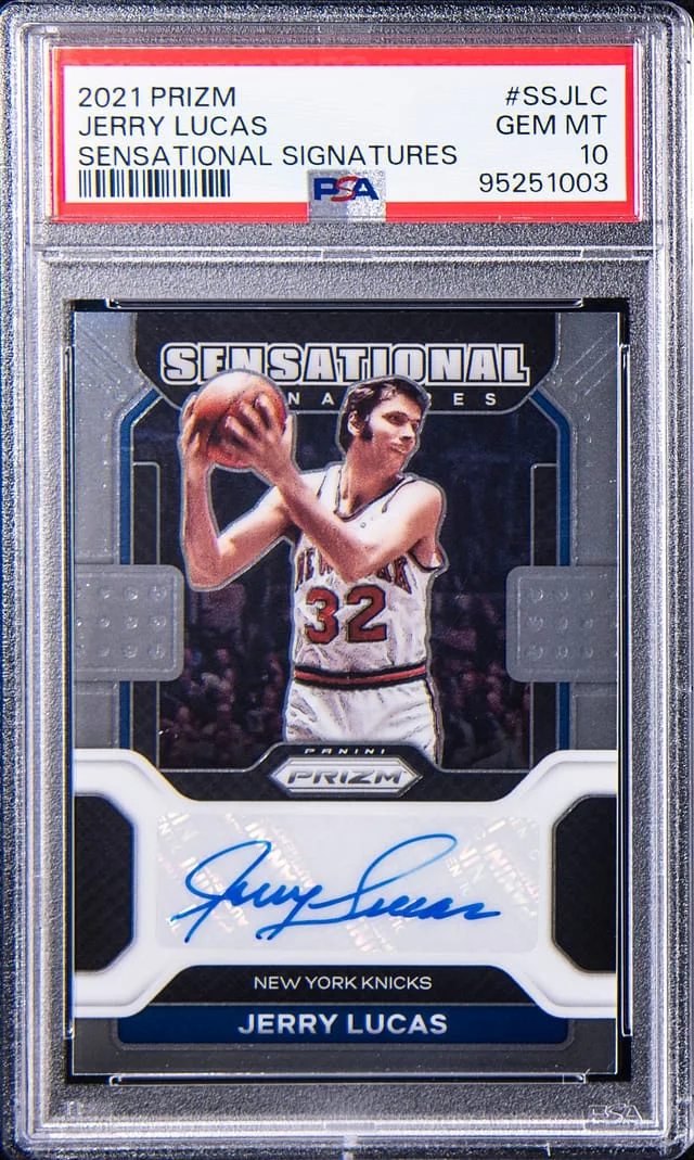 2021-22 Panini Prizm Jerry Lucas Sensational Signature #SS-JLC card image