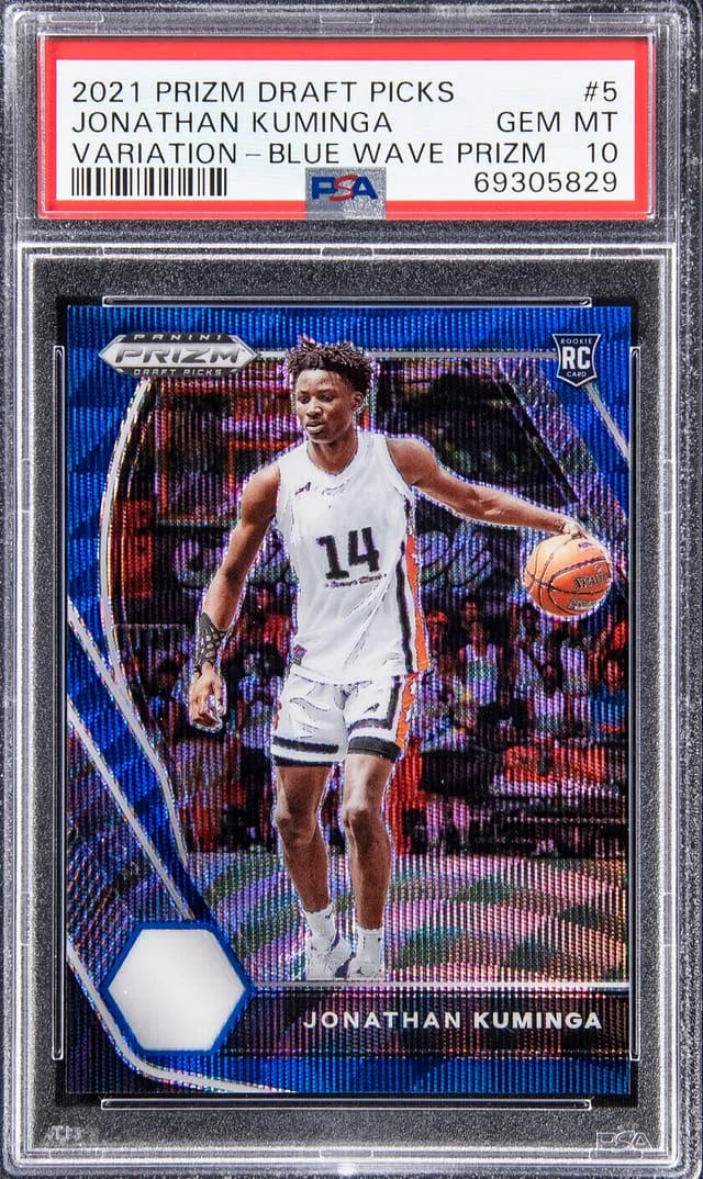 2021-22 Panini Prizm Jonathan Kuminga Emergent #5 card image