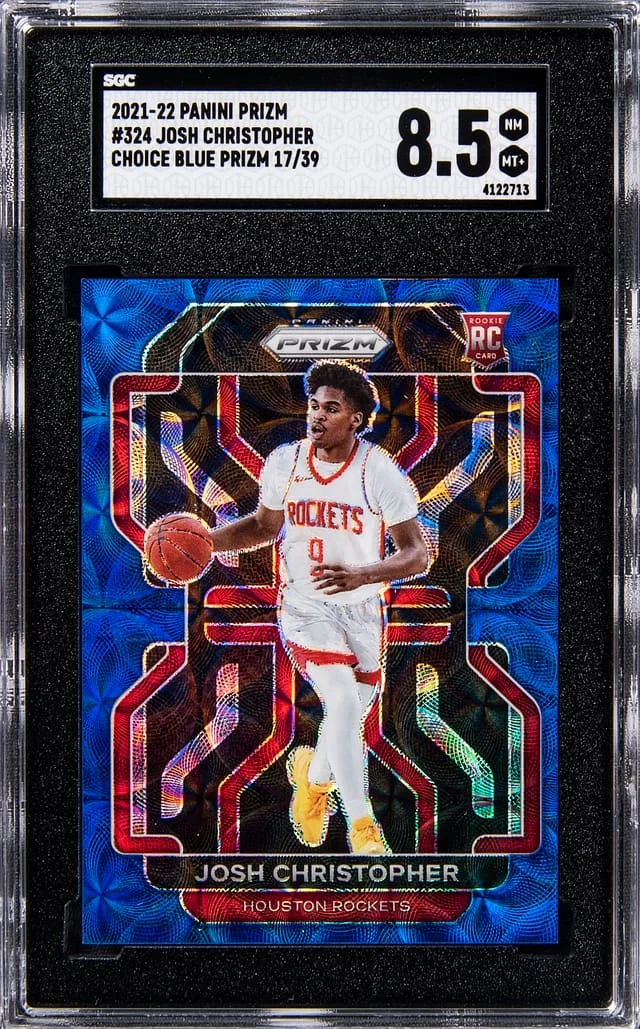2021-22 Panini Prizm Josh Christopher Choice Blue #324 card image