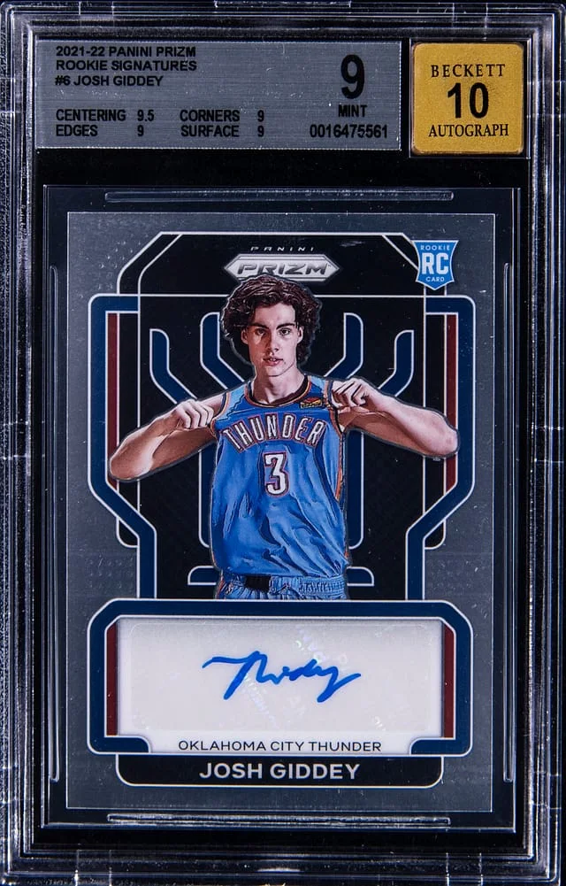 2021-22 Panini Prizm Josh Giddey Signatures #6 card image