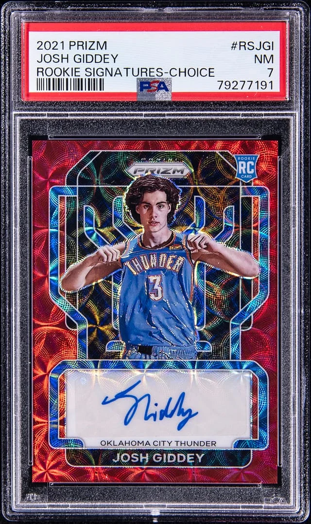 2021-22 Panini Prizm Josh Giddey Signature Choice #RS-JGI card image