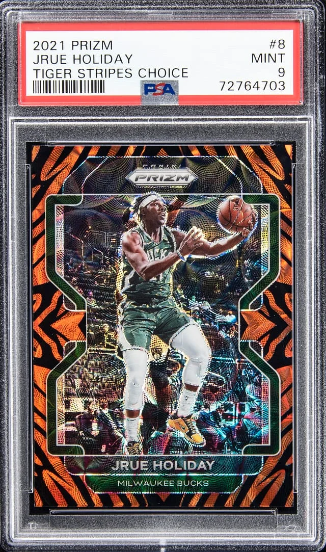 2021-22 Panini Prizm Jrue Holiday Gold Prizm #8 card image