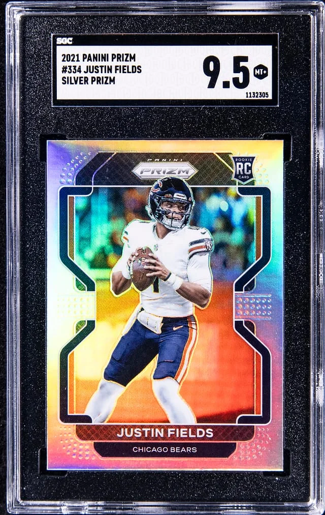 2021-22 Panini Prizm Justin Fields Silver Prizm #334 card image