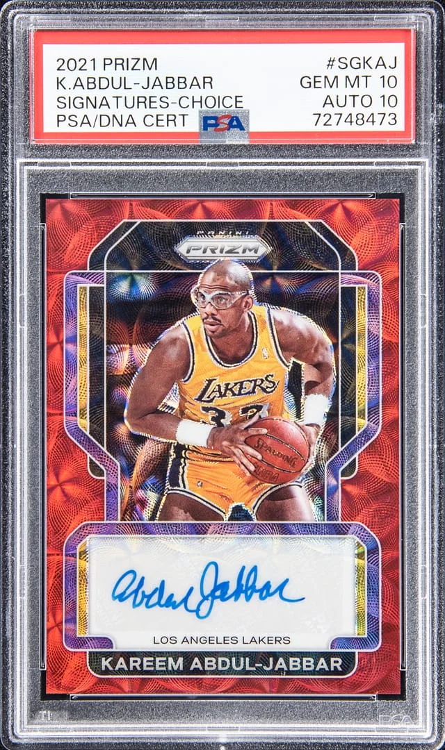 2021-22 Panini Prizm Kareem Abdul-Jabbar #SG-KAJ card image