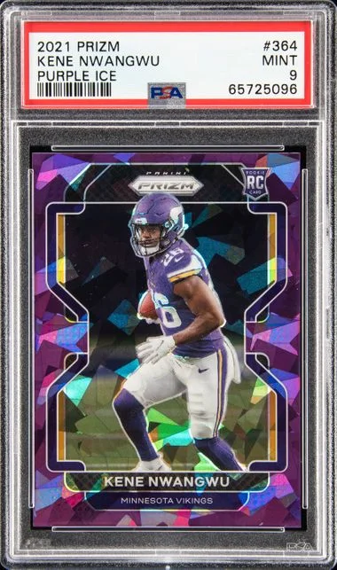 2021-22 Panini Prizm Kene Nwangwu Purple Ice #364 card image
