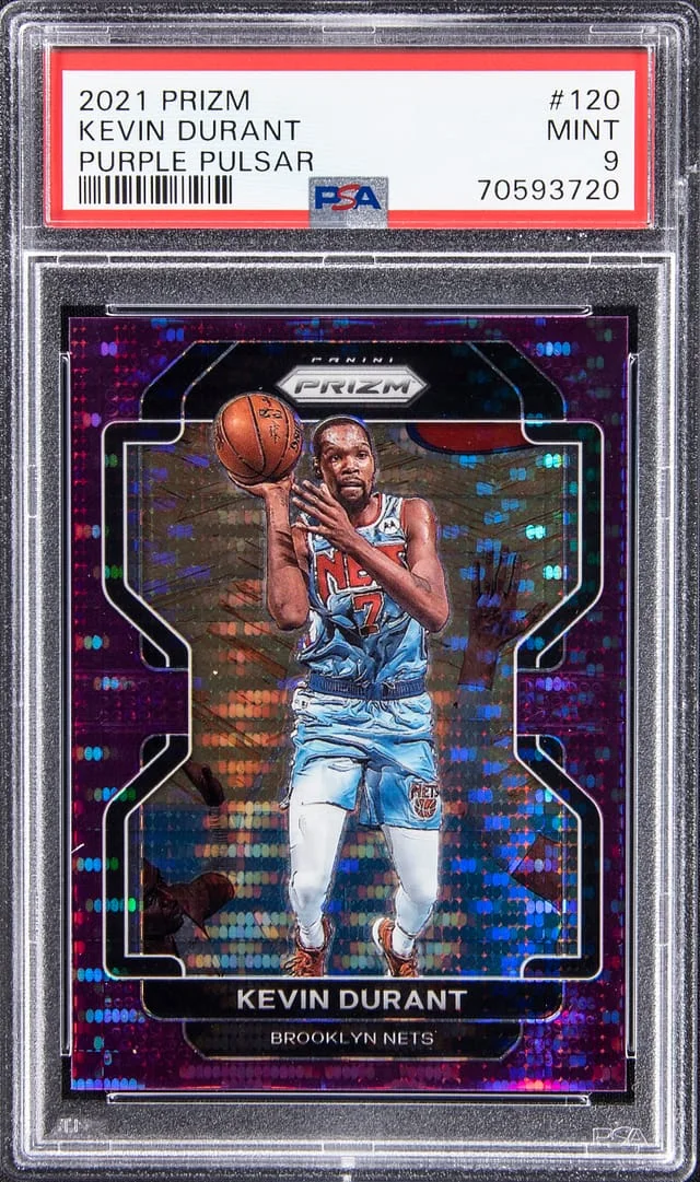 2021-22 Panini Prizm Kevin Durant NBA 75th Prizm #120 card image