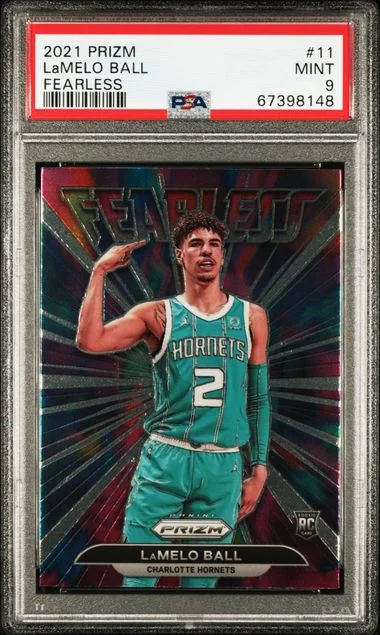 2021-22 Panini Prizm Lamelo Ball Fearless #11 card image