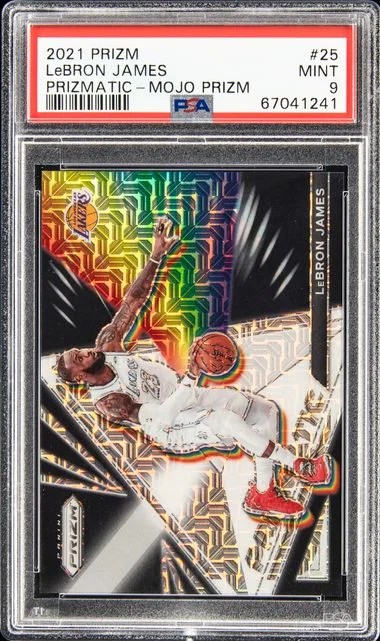 2021-22 Panini Prizm LeBron James Prizmatic #25 card image