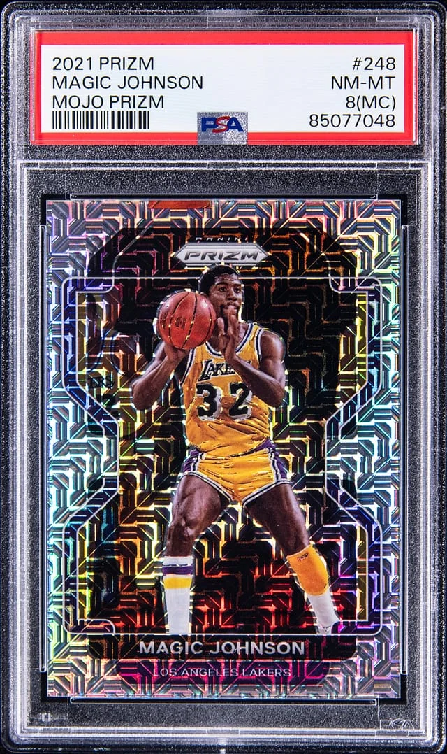 2021-22 Panini Prizm Magic Johnson Mojo #248 card image