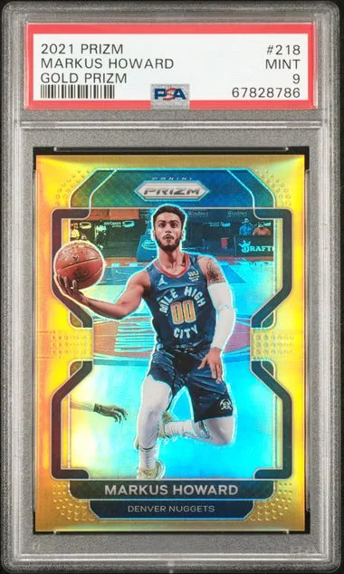 2021-22 Panini Prizm Markus Howard Gold #218 card image